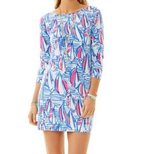 Lilly Pulitzer Marlowe Dress in Red Right Return.