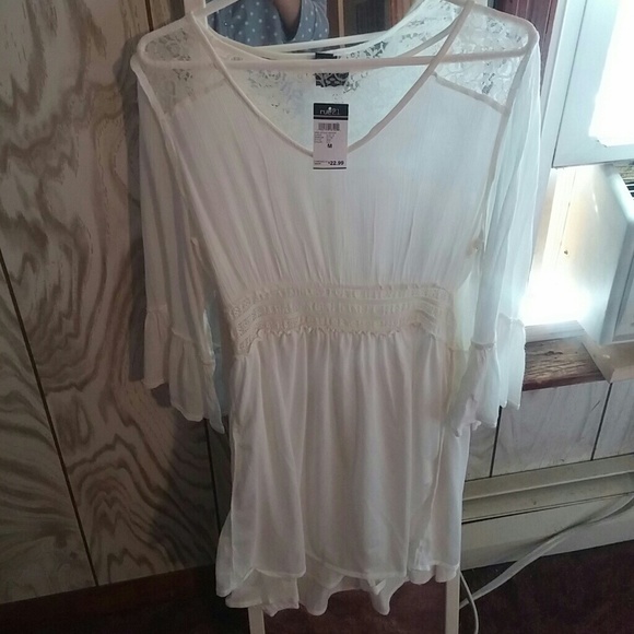 White hippie dress