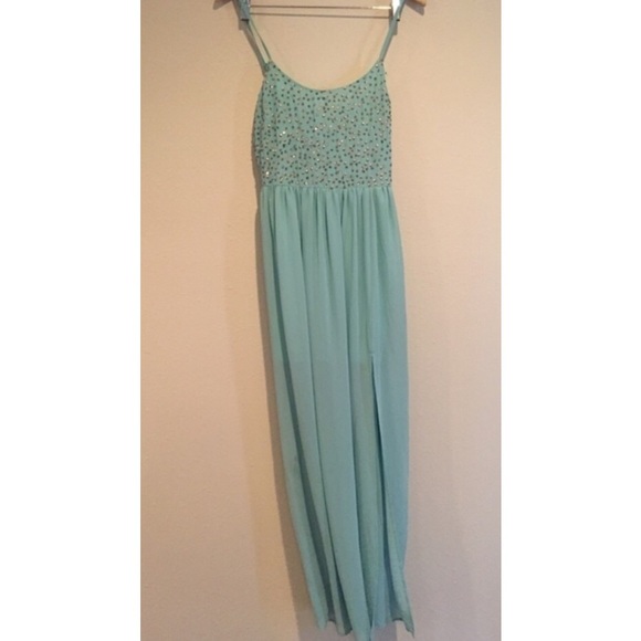 Turquoise Lush maxi dress