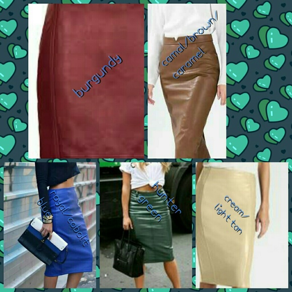 ISO ZARA LEATHER PENCIL  SKIRTS