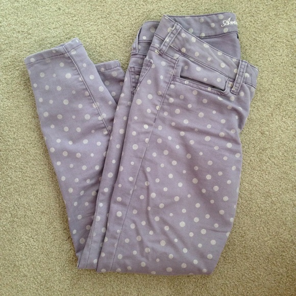 Light Purple Polka Dot Jeggings