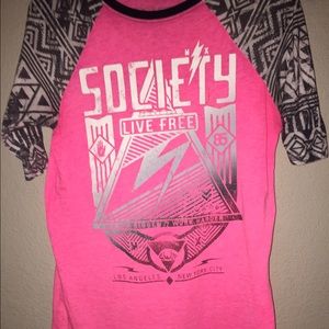 Society 3/4 sleeve shirt