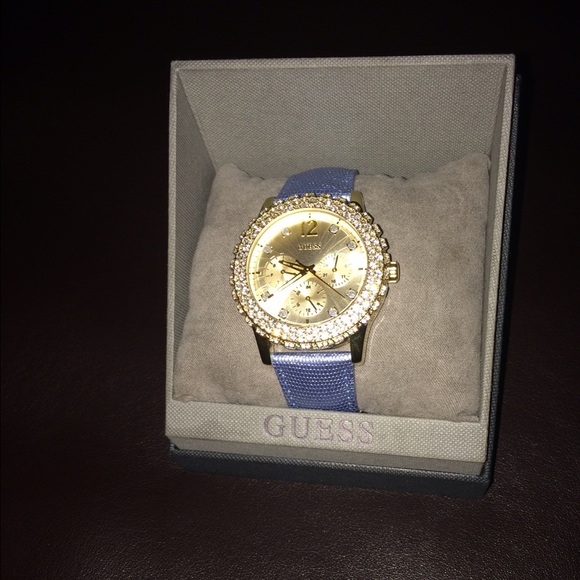 BRAND NEW guess watch with blue straps