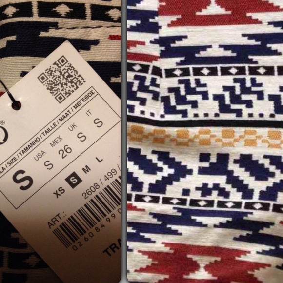 Zara Tribal hot short new with tag. - Picture 4 of 4