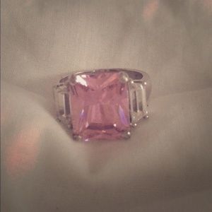 Jewelry | Cz Imitation J Lo Pink Engagement Ring | Poshmark