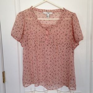 Forever 21 Music Note Blouse