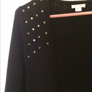 Black Studded Cardigan
