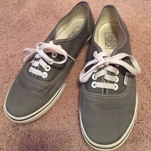 Dark Grey Vans Shoes