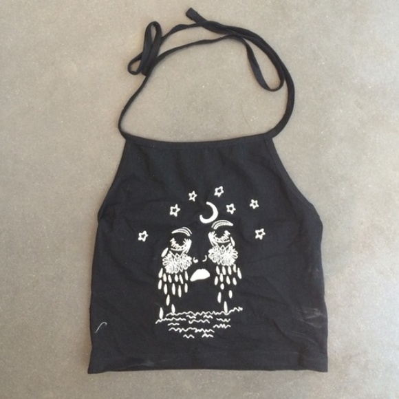 Brandy melville crying moon Sochi halter dupe