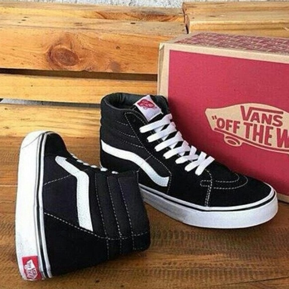 Vans Shoes - Black vans sk8 hi