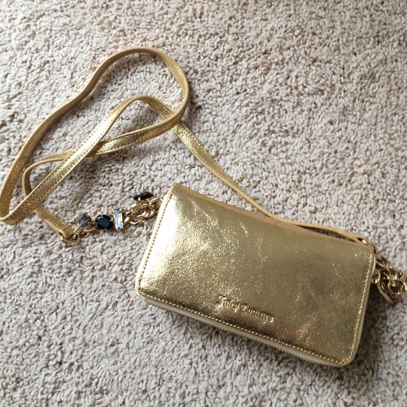 Juicy gold sparkle clutch