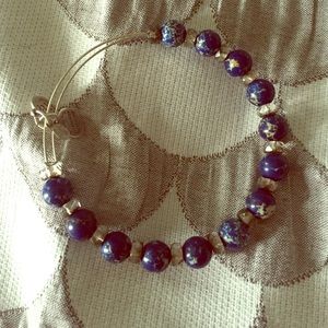 Blue Alex and Ani bracelet