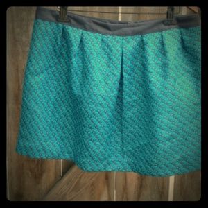 Green and dark grey skirt