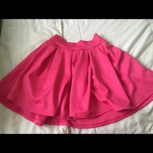 Hot pink skater skirt