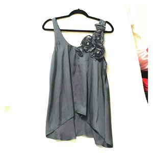 Fab'rik grey blouse with floral detail