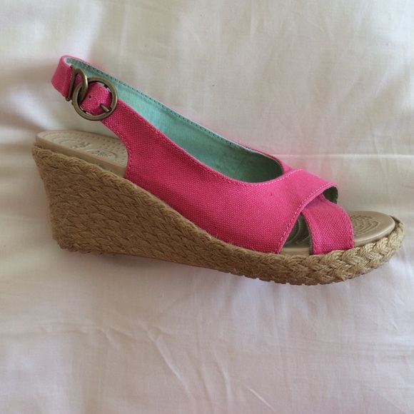 Pink Summer Wedges - Picture 3 of 4