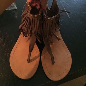 TRADED 🌻Forever 21 Tan Studded Gladiators