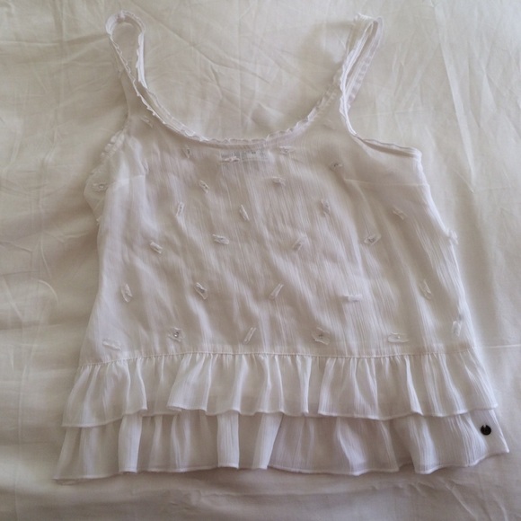 Sheer White Detailed Tank - Picture 1 of 4