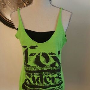 FOX neon green tank