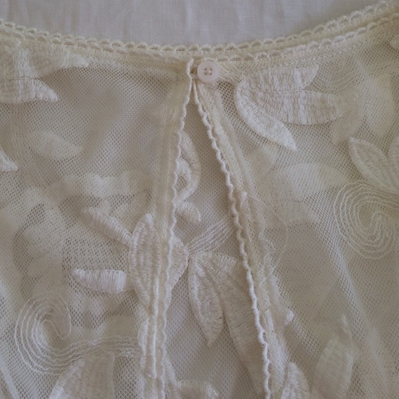 Ivory Short Sleeve Lace Dress - Picture 4 of 4