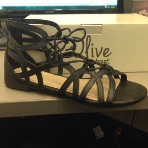 Black Gladiator Sandals