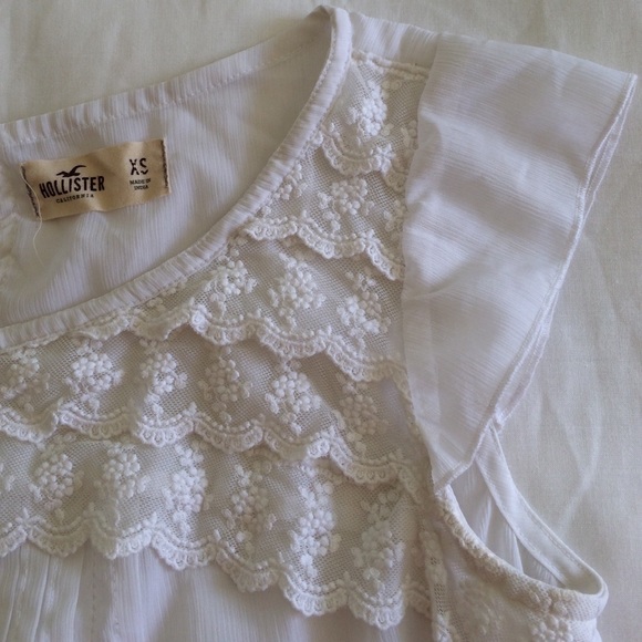 Sheer White Lace Top - Picture 2 of 4