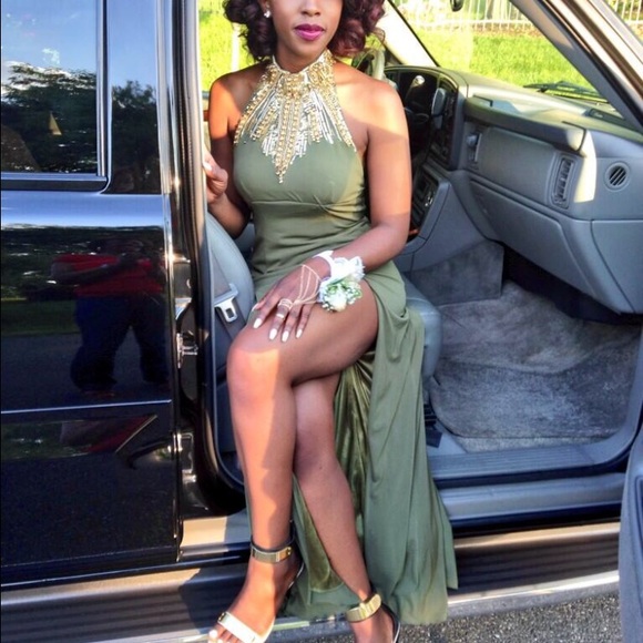 Olive one of a kind GOWN