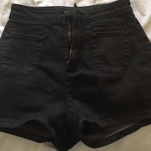 Black pin up shorts