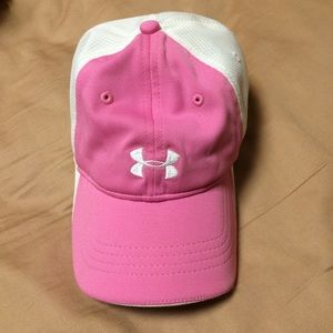 Under Armour pink golf hat
