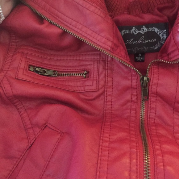 Red leather jacket! - Picture 2 of 2