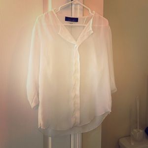 White Sheer Blouse