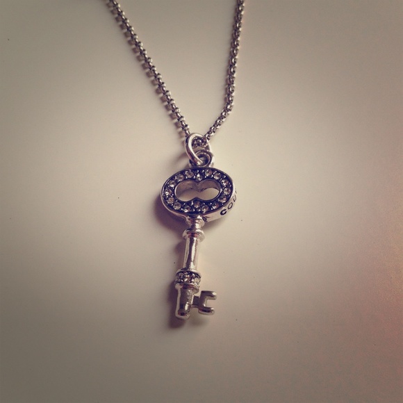 Juicy Couture silver key necklace