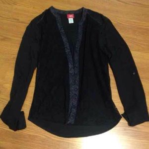 Lace button up