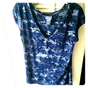 Stripped paint splattered shirt