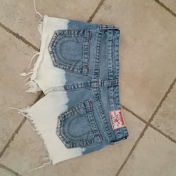 Rare!!! True Religion Ombre Cutoff Shorts