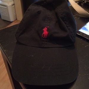 Navy & Red Polo Hat