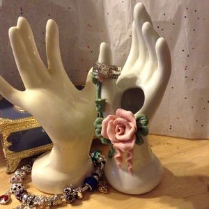 STERLING SILVER DIAMONIQUE WEDDING RING SET🎀💙💋