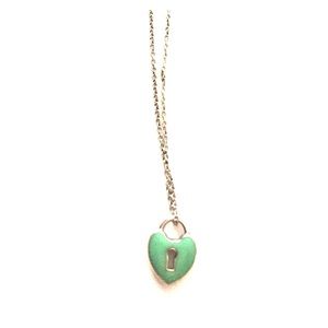Tiffany heart lock necklace