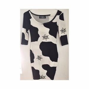 Jeremy Scott cow print dress
