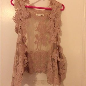 Adorable lace vest