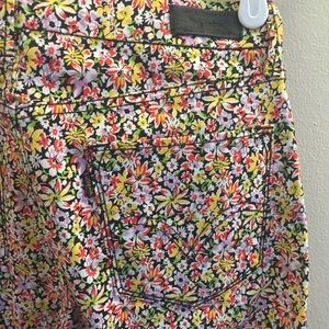 Levi's 635 floral jeans