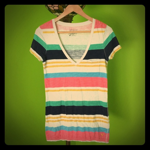 American Eagle Outfitters colorful tops!