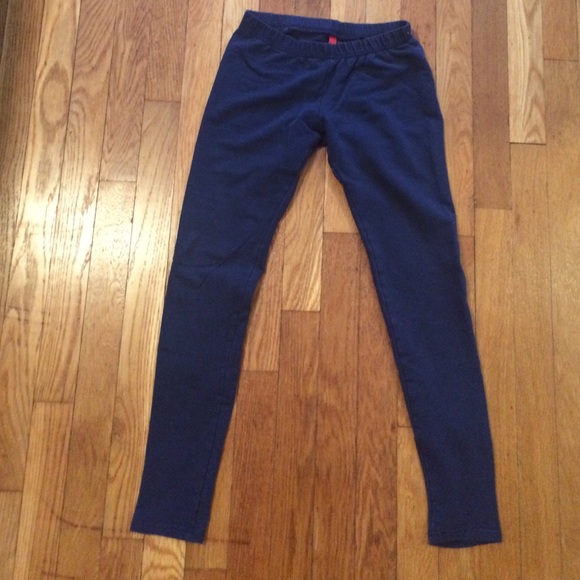 H&M dark blue thick leggings