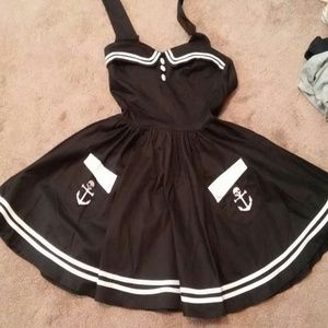 Pin up 50's dress XS-S with Skull Anchors