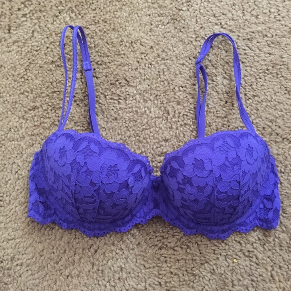 PINK Victoria's Secret Date Push Up Bra 34C Purple