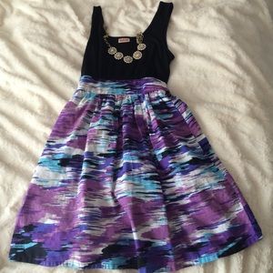 XS purple and blue dress