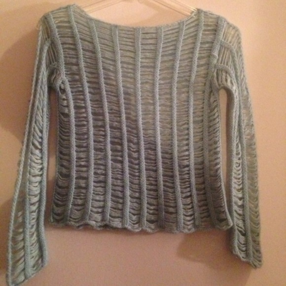 Blue Free People Sweater 50% Wool - Picture 1 of 4