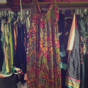 Floral printed maxi dress