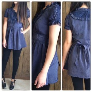 Feminine Blue Dress.