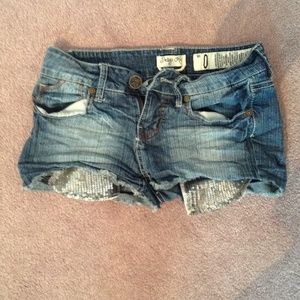 Denim shorts